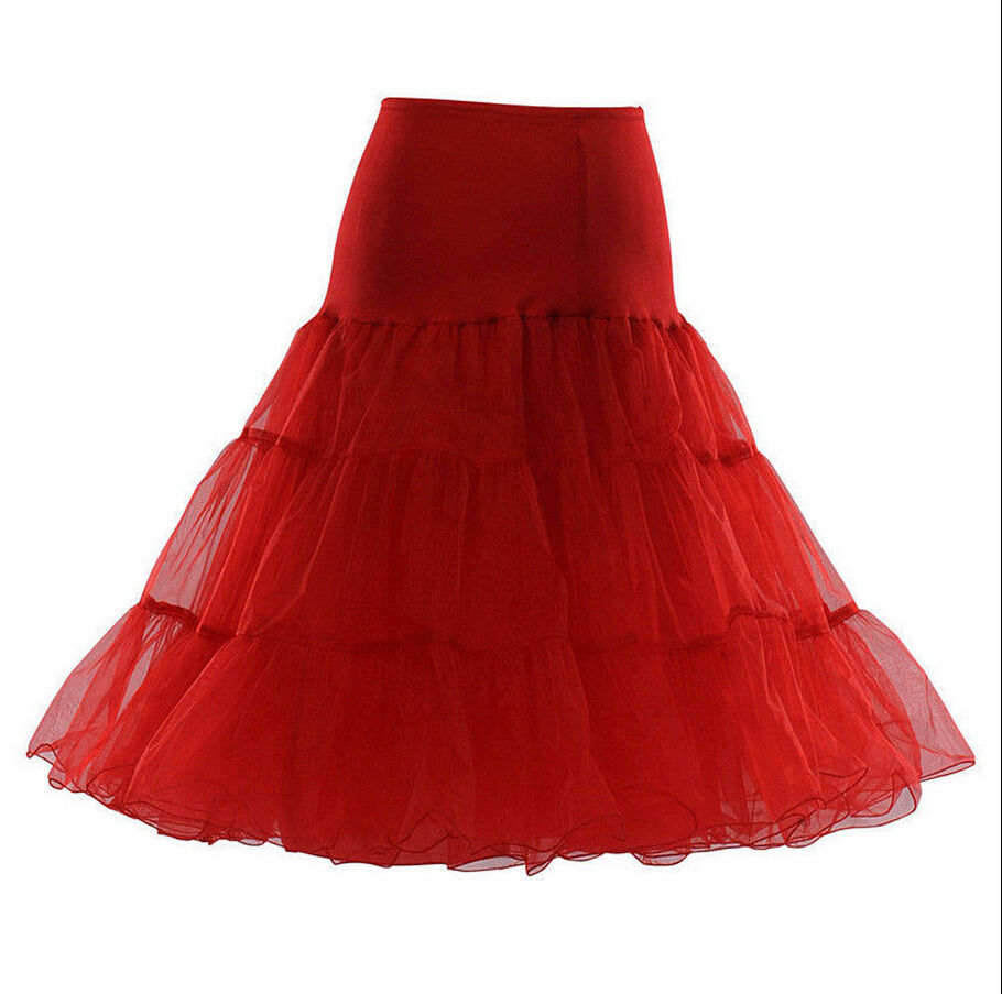 Short Petticoat Crinoline Underskirt Tutu Dance Wedding Dress Skirt Slips Tulle 