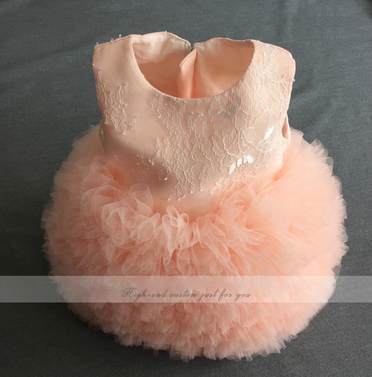 peach color dress for baby girl