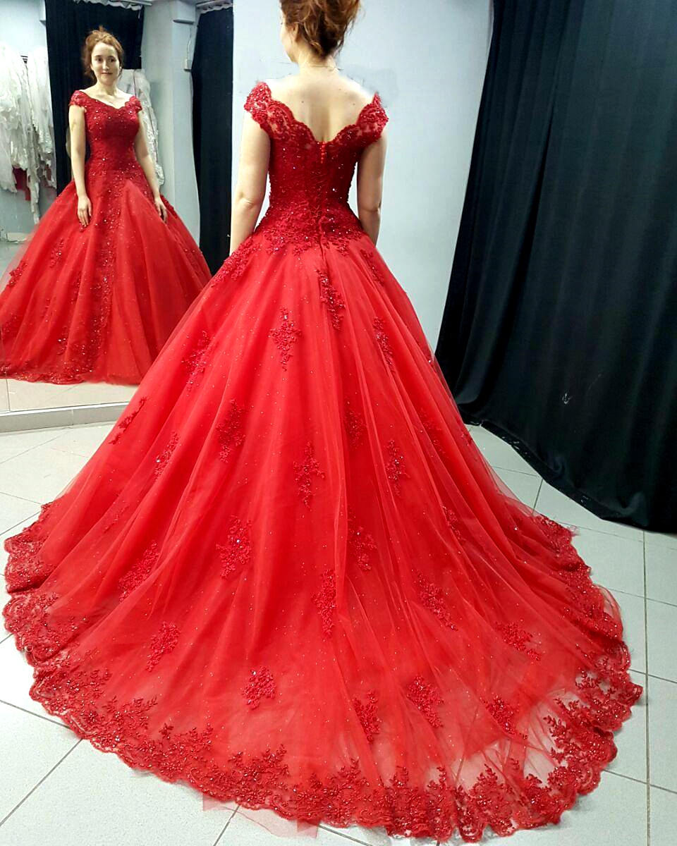 red colour longs sleave dress-rich – leezaa bridal dresses sri lanka